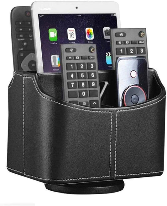 360° Rotatable Remote Control Holder,Tv Remote Caddy for Nightstand Table