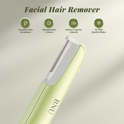 Dermaplane Razor for Women Face Razor Facial Hair Removal Green